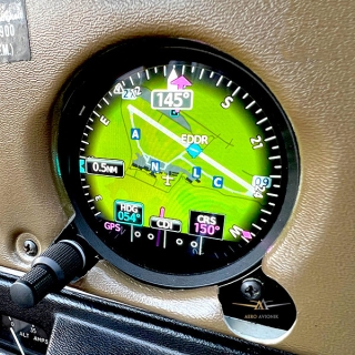 Lower GI 275 in GPS Map Mode. See your Flightplan in the direct field of view.